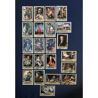 Распродажа Испания Живопись Картины Серия Художники 1970-1978 годы 22 марки Гашеные