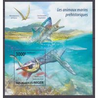 2015 Нигер 3429/B429 Доисторические морские животные 12,00 евро
