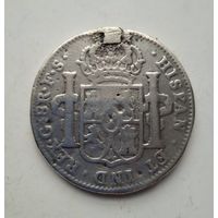 Мексика  8 реалов 1818 г. (FERDIN VII) серебро