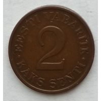 Эстония 2 цента (сенти) 1934 г.