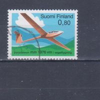 [443] Финляндия 1976. Авиация.Планер. Одиночный выпуск. Гашеная марка.