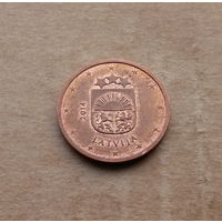 Латвия, 2 евроцента 2014 г.