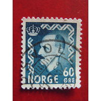 Норвегия 1950 г. Король Хокон VII.