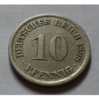 10 пфеннигов, Германия 1898 A