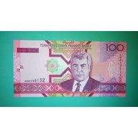 Банкнота 100 манат Туркмения 2005 г.