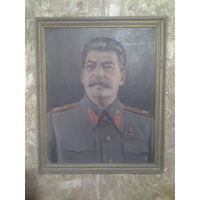 Портрет маслом И. В. Сталина. Работа 1952 года