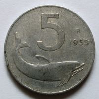 5 лир 1955 Италия
