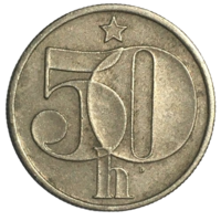 Чехословакия 50 геллеров, 1978