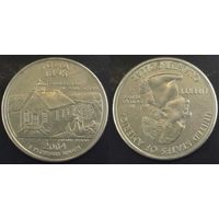 25 центов(квотер) США 2004г D, Айова