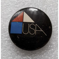 Архитектура США. Значок с Выставки 1978 г. #0352 U-P05