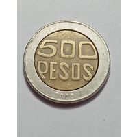 Колумбия 500 песо 2005 года .