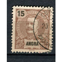 Ангра - Азорские острова (Португалия) - 1897 - Король Карлуш I 15R - [Mi.16] - 1 марка. Гашеная.  (Лот 40AM)