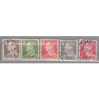 Известные люди король Фредерик IX 9 Дания 1961-1967 год 5 марок лот 1011