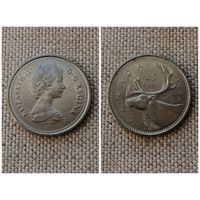 Канада 25 центов 1984