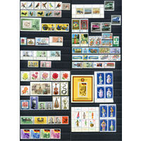 ГДР - 1979г. Полный годовой набор. - 79 марок, 4 блока, 1 малый лист  - MNH, есть марки с дефектами. Полное описание внизу