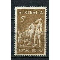 Австралия - 1965 - Высадка морского десанта на полуострове Галлиполи 5Р - [Mi.349] - 1 марка. Гашеная.  (Лот 17FB)-T25P9