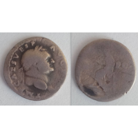 ДЕНАРИЙ. Древний Рим монета. ar денарий из Веспасиан 2,77гр.17,5мм.