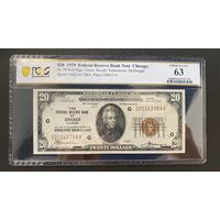 20 долларов США 1929 Fr 1870-G