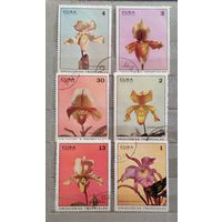Орхидеи Куба 1972 год 6 марок