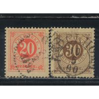 Швеция 1886 Номиналы Надп Стандарт #34-5