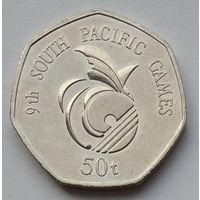 Папуа - Новая Гвинея 50 тойя 1991 г. Тихоокеанские игры