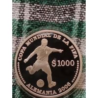 Уругвай 1000 песо 2003 футбол 2006