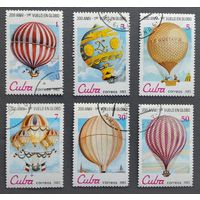 Куба.1983.Воздухоплавание, воздушные шары (полная серия 6 марок)