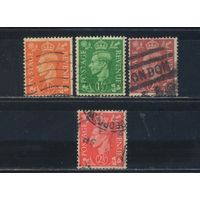 Великобритания 1951 GVI Стандарт #246,248-50