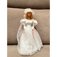 Платье и шляпка с фатой для куклы Барби Barbie Romantic Wedding 1986