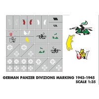 Трафарет  для немецкой бронетехники WWII - сторона квадрата 21 мм.