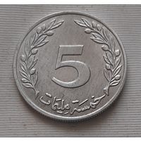 5 миллим 1960 г. Тунис