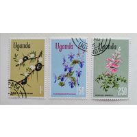 Уганда 1969 Флора. Цветы. 3 марки