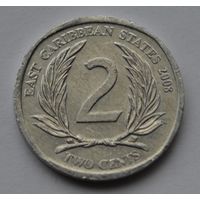 Восточные Карибы, 2 цента 2008 г.