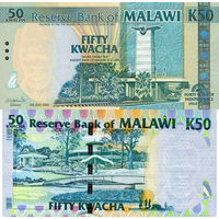 Малави 50 Квача 2004 "40 лет независимости" UNС П1-169