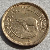 Либерия. 1/2 цента 1937 год KM#10 "Слон"
