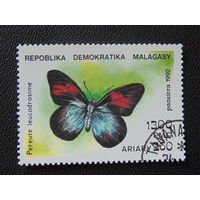 Мадагаскар 1992 г. Бабочки.