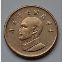 Тайвань, 1 доллар 1987 г.