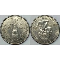 25 центов(квотер) США 2000г P, Мэриленд
