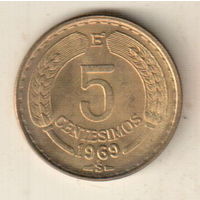 Чили 5 сентесимо 1969