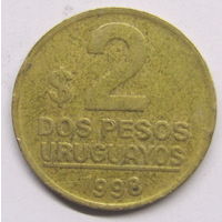 Уругвай 2 песо 1998 г