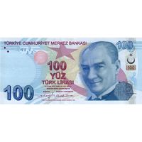 Турция 100 лир образца 2009 года UNC p226(e)