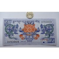 Werty71 Бутан 1 нгултрум 2019 UNC банкнота