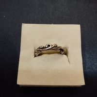 Винтажное серебряное кольцо с завитками  Серебро 925.
