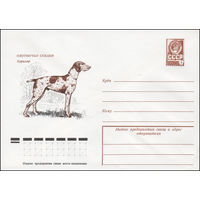 Художественный маркированный конверт СССР N 13055 (29.08.1978) Охотничьи собаки  Курцхар
