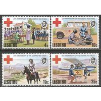 Лесото. 25 лет Красному Кресту Лесото. 1976г. Mi#195-98. Серия.
