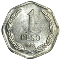 Чили 1 песо, 1993