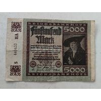 1922 год 5 000 марок   Германия