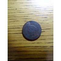 Франция 1872 г. 5 centimes ( сантимов )