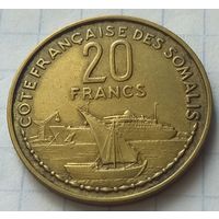 Французское Сомали 20 франков, 1952      ( 4-6-2 )