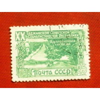 СССР. 20 лет Таджикской ССР (образована 29 октября 1929). ( 1 марка ) 1949 года. 8-15.